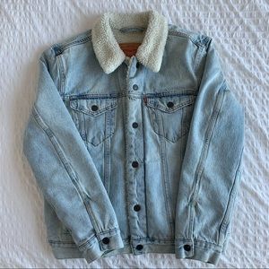 Levi's sherpa jean jacket